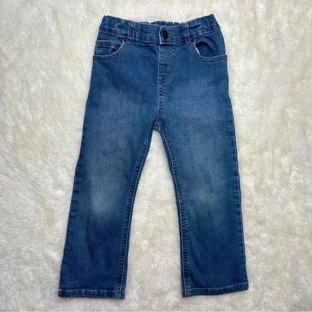 Garanimals Toddler Jeans Straight Leg Vintage Wash Adjustable Waist Size 5T